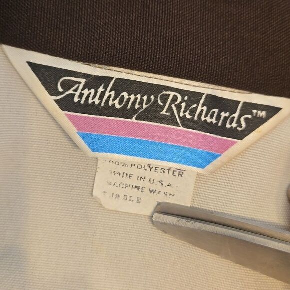 Anthony Richards Vintage Cream and Brown Midi Coat Or Dress Plus Size - Picture 7 of 12